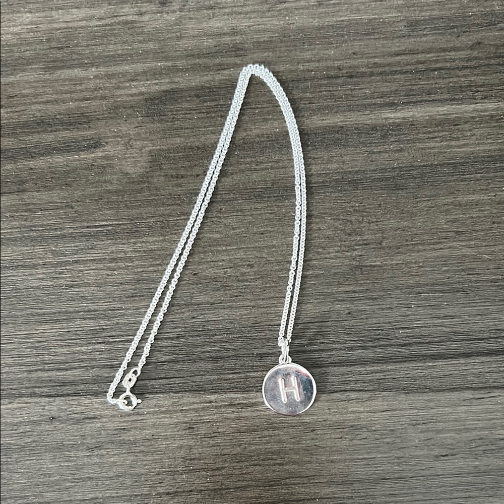 Kate Spade Silver Initial “H” Necklace